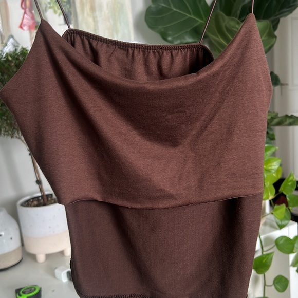 CHOCOLATE CROP TOP - Picture 5 of 5